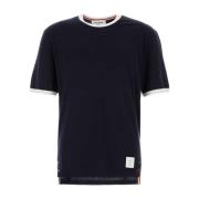 Stretch Wool T-shirt i Navy Blue