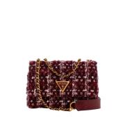 Burgundy Multi Konvertibel Crossbody Taske