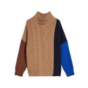 Patchwork Uld Sweater