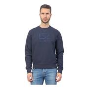 Blå Sweater med Frontlogo