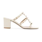 Hvide Rockstud Sandaler Elegant Stil