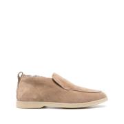 Beige Ruskind Slip-On Sko