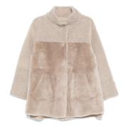 Shearling Jakke Sand