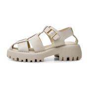 Posey sandal læder - OFF WHITE