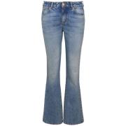 Blå Denim Flared Jeans