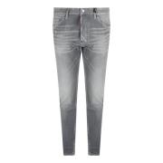 Grå Distressed Skinny Jeans AW24