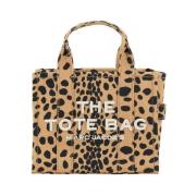 Leopard Print Crossbody Tote Bag