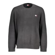 Sort langærmet herre sweater