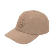 Broderet Beige Logo Hat