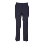 Sort Uldblanding Bukser Slim Fit