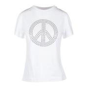 Spiked Peace Symbol T-shirt