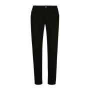 Slim Fit Sort Bomuld Stræk Jeans