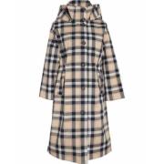 Vandtæt Tartan Trench Coat