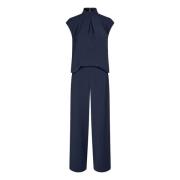 Navy Ærmeløs Jumpsuit Maaja Stil