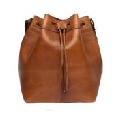 Vintage Walnut Enia Taske med Crossbody Strop