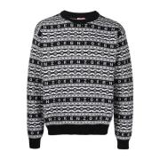 Stribet uld sweater Regular Fit