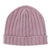 Kashmir Ribstrikket Beanie Hat