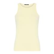 Rib Tank Top i Tender Yellow