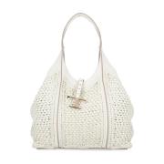 Raffia Shoppingtaske med Pochette