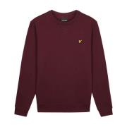 Klassisk Crew Neck Sweatshirt Burgundy