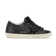 Sort Superstar Classic Sneakers med Ruskind