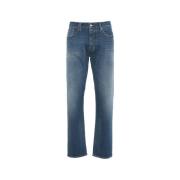 Blå Regular Straight Fit Jeans AW24