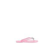 Pink Rhinestone Flip Flops