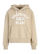 AÉROPOSTALE Sweatshirt  beige / hvid