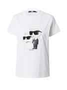 Karl Lagerfeld Shirts 'Ikonik 2.0'  creme / sort / offwhite / naturhvid