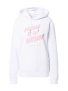 EINSTEIN & NEWTON Sweatshirt 'Shitshow Brun Hilde'  beige / pink / hvid
