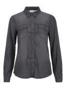 VILA Bluse 'Bista'  black denim