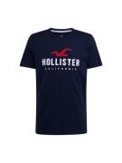 HOLLISTER Bluser & t-shirts 'EMEA'  navy / rød / hvid