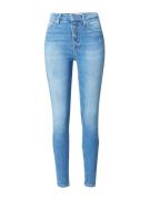 Calvin Klein Jeans Jeans 'HIGH RISE SUPER SKINNY ANKLE'  blue denim / sort / hvid