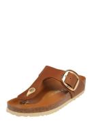 BIRKENSTOCK Klipklappere 'Gizeh'  brun / guld