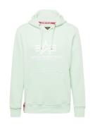 ALPHA INDUSTRIES Sweatshirt  mint / hvid