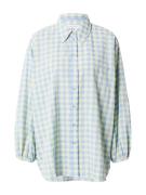 florence by mills exclusive for ABOUT YOU Bluse 'Gingham'  blå / neongrøn