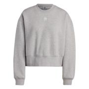 ADIDAS ORIGINALS Sweatshirt 'Adicolor Essentials Crew'  grå-meleret / hvid