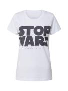 EINSTEIN & NEWTON Shirts 'Stop Wars'  sort / hvid