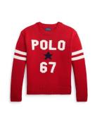 Polo Ralph Lauren Pullover  natblå / rød / hvid