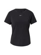 NIKE Funktionsbluse 'One Luxe'  sort / hvid