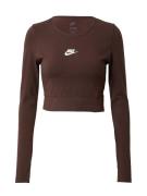 Nike Sportswear Shirts 'Emea'  brun / hvid