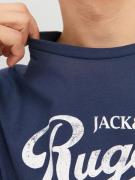 JACK & JONES Bluser & t-shirts 'JEANS'  natblå / hvid