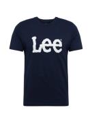 Lee Bluser & t-shirts 'Wobbly Logo Tee'  navy / hvid