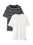 Pull&Bear Bluser & t-shirts  sort / offwhite