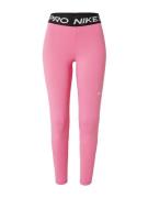 NIKE Sportsbukser  pink / sort / hvid