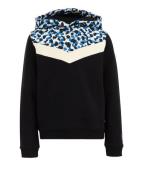 WE Fashion Sweatshirt  blå / sort / hvid