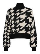 VERO MODA Pullover 'MIRA'  creme / sort