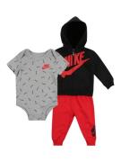 Nike Sportswear Sæt  grå / rød / sort