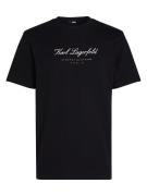 Karl Lagerfeld Bluser & t-shirts ' Hotel Karl'  sort / hvid