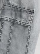 Bershka Cargobukser  grey denim